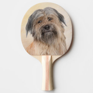 Pyrenean Shepherd Malerei - Niedliche Original Dog Tischtennis Schläger