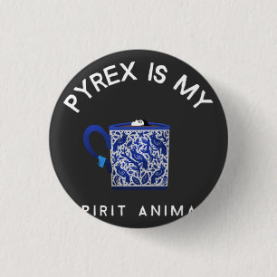 PYREX IST MEIN SPIRITTER TIERER T - Shirt Schlüsse Button