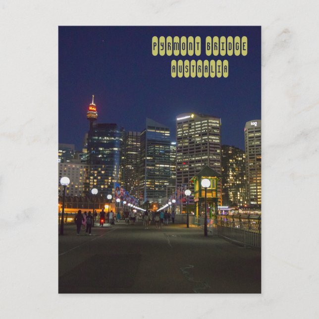 Pyrmont Bridge Postkarte (Vorderseite)