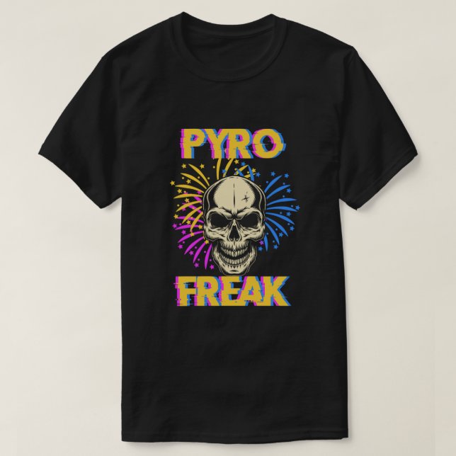 Pyro Freak Feier Neujahr Pyrotechnics Geschenk T-Shirt (Design vorne)