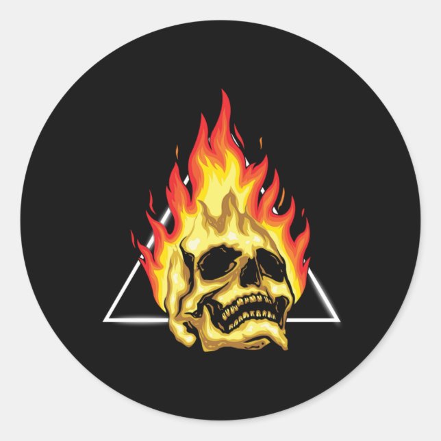 Pyro Pyrotechnisches Feuerwerk Party Bller Geschen Runder Aufkleber (Vorderseite)