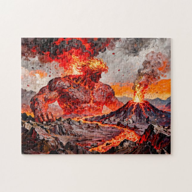 Pyrokles Titan des Lavastroms und des vulkanischen (Horizontal)