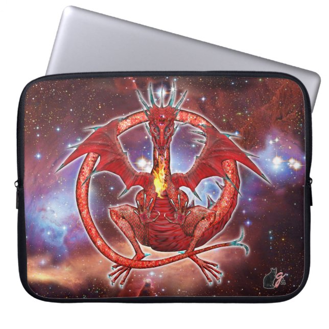Pyrope Cosmic Dragon Laptopschutzhülle (Vorderseite)