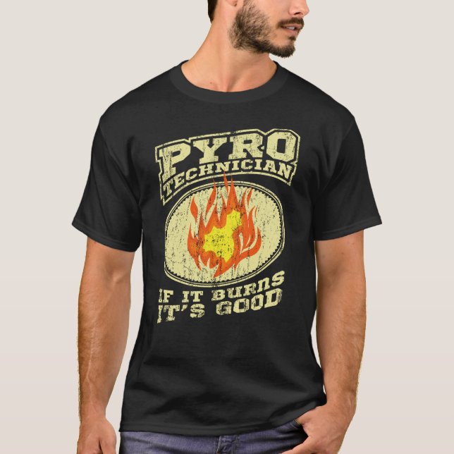 Pyrotechniker Crew Pyrotechnik Feuerwerk Pyro T-Shirt (Vorderseite)