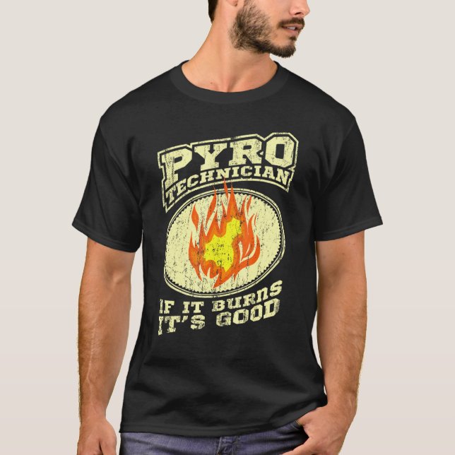 Pyrotechniker Crew Pyrotechnik Feuerwerke Pyro Sh T-Shirt (Vorderseite)
