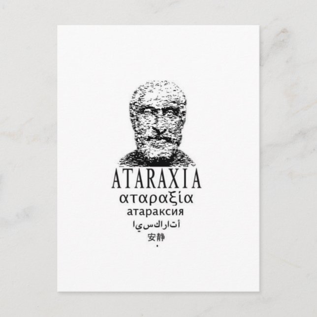 Pyrrho’s Ataraxia Postkarte (Vorderseite)