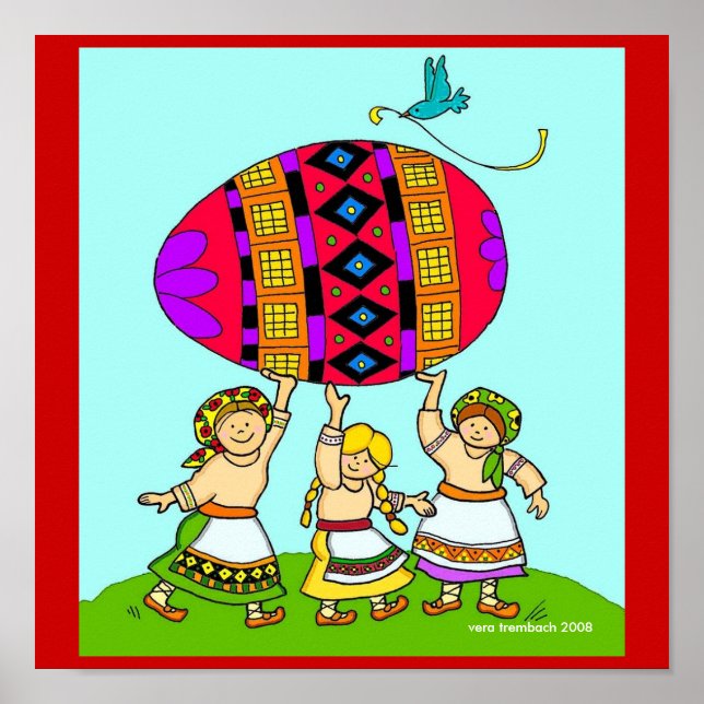 Pysanka Girls Vera Trembach Ressourcen Poster (Vorne)