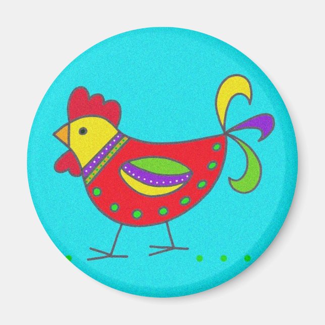 Pysanka-Symbol: Hen Magnet (Vorne)