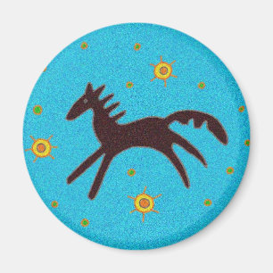 Pysanka-Symbol: Pferd Magnet