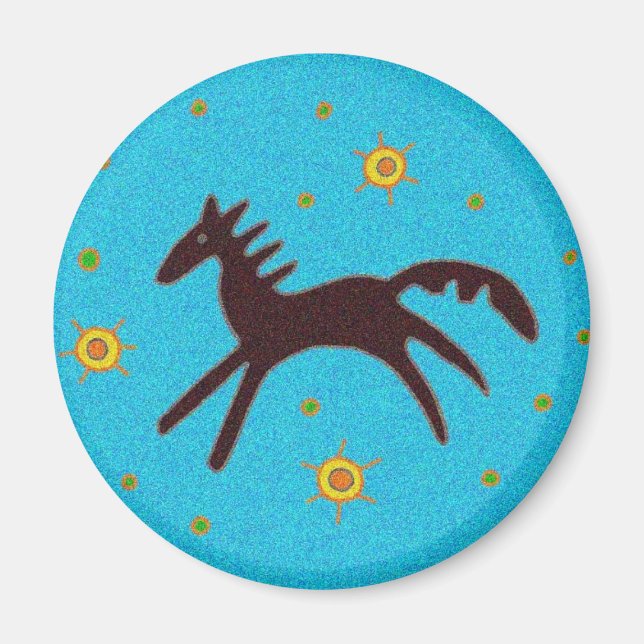Pysanka-Symbol: Pferd Magnet (Vorne)