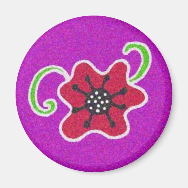 Pysanka-Symbol: Poppy Magnet (Vorne)