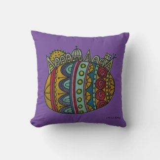 Pysanka Ukrainisches Ostern Ei Stadt Folk Kunst Kissen