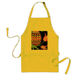 Pysanka und Tulpen Schürze