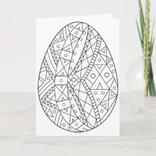 Pysanky Karte zum Ausmalen 4