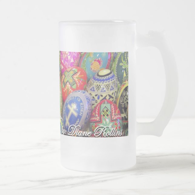 pysanky mattierte Tasse 150z - besonders (Rechts)