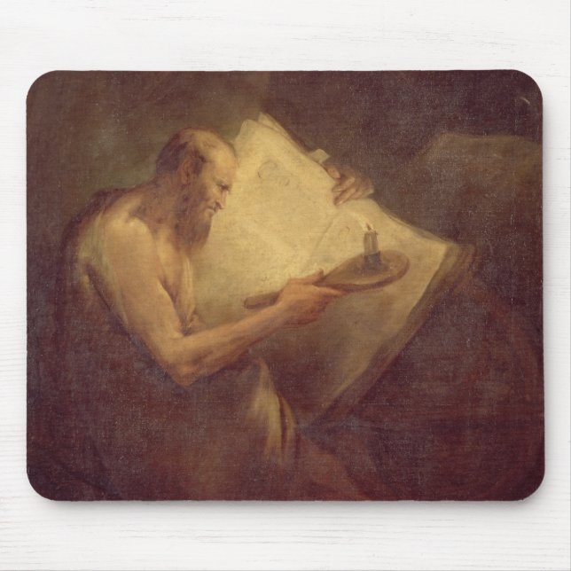 Pythagoras (6. Jahrhundert BC) (Öl auf Leinwand) Mousepad (Vorne)