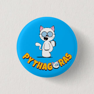 Pythagoras der Katzen-Knopf Button