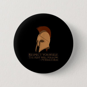 Pythagoras Zitat Antike griechische Philosophie - Button