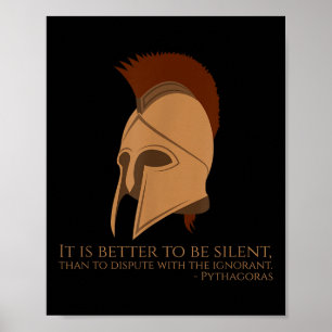 Pythagoras Zitat Griechische Philosophie - Besser Poster