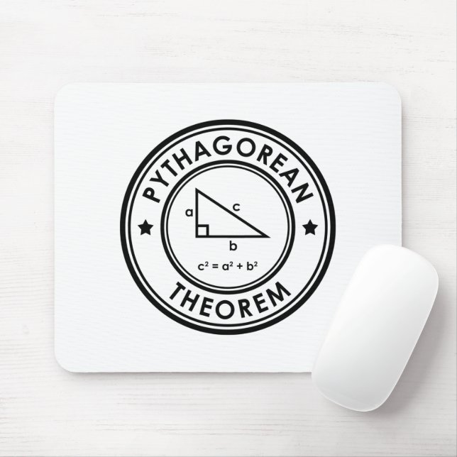 Pythagorean Theorem Mouse Pad Mousepad (Mit Mouse)