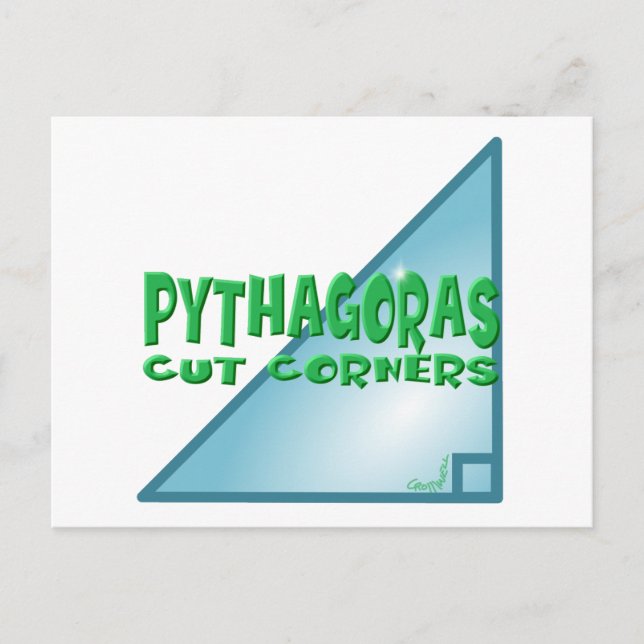 Pythagorean Theorem Postkarte (Vorderseite)