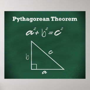 Pythagoresches Theorem-Poster *AKTUALISIERT* Poster