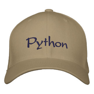 Python Bestickte Kappe