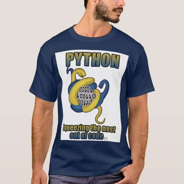 Python: Das Beste aus Code drücken T-Shirt (Vorderseite)