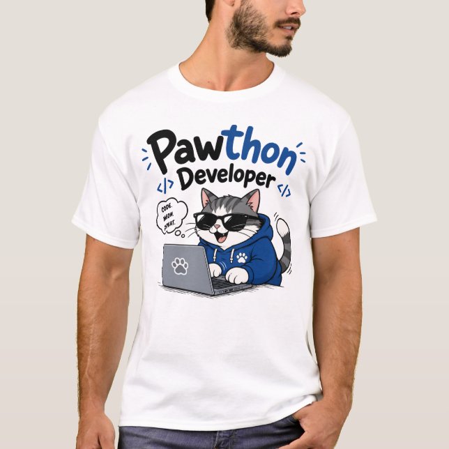 Python-Entwickler T-Shirt (Vorderseite)