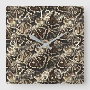 Python-Haut Quadratische Wanduhr