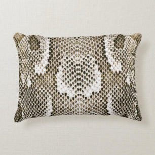 Python-Haut: Tiermuster-Design Dekokissen