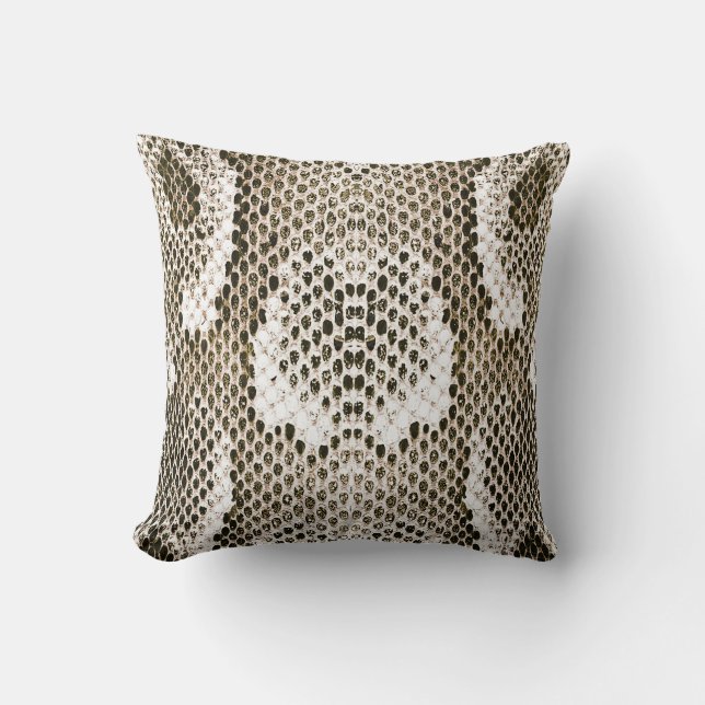 Python-Haut: Tiermuster-Design Kissen (Vorderseite)