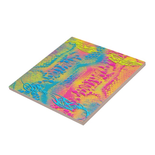 PYTHON - Modernes dekoratives Fraktal - Fliese (Seite)