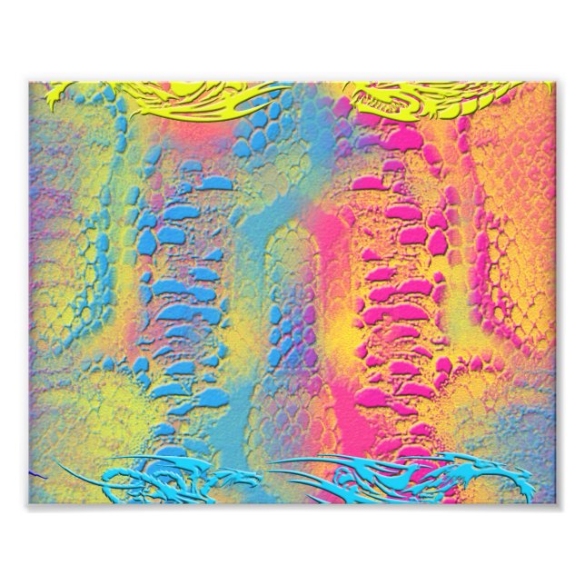 PYTHON - Modernes dekoratives Fraktal - Fotodruck (Vorne)