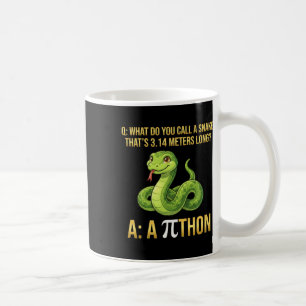 Python Pithon Pi-Tag Symbol Lustiger Mathelehrer 3 Kaffeetasse