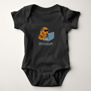 Python Programmer Funny Snake Baby Strampler