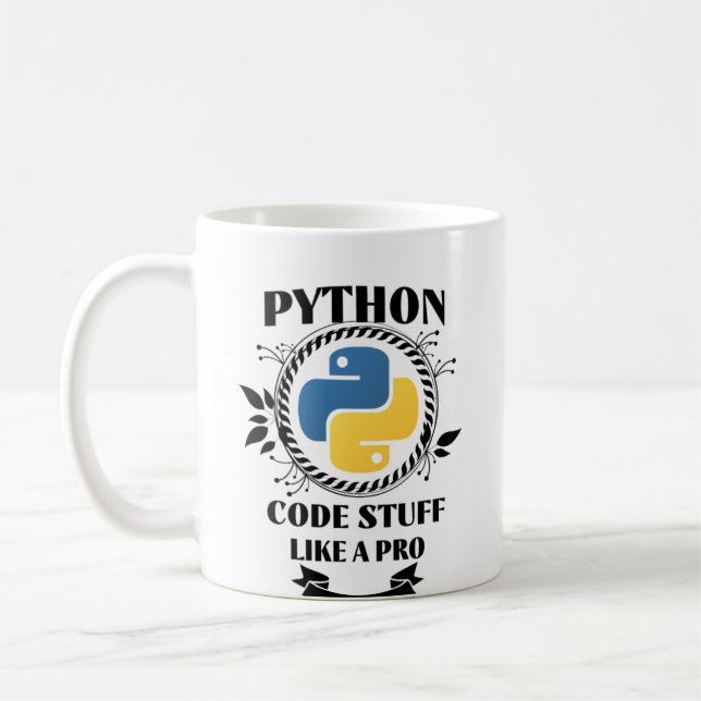 Python Programmierung Kaffeetasse (Links)