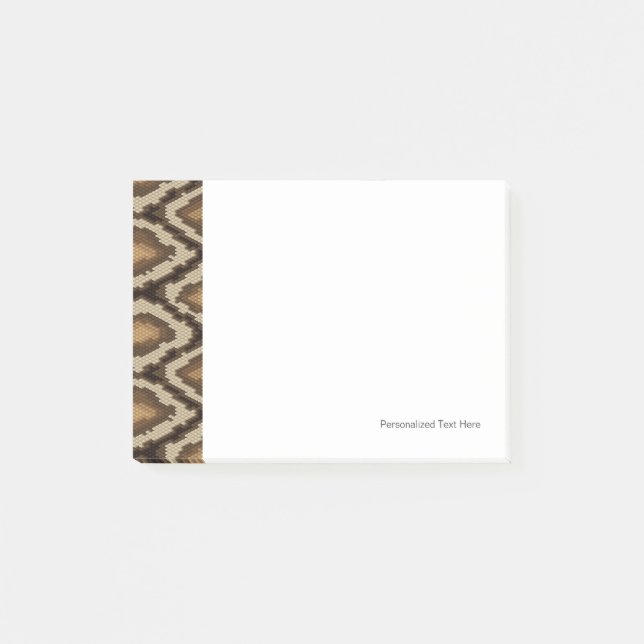 Python Schlange Hautmuster 2 Post-it Klebezettel (Vorderseite)