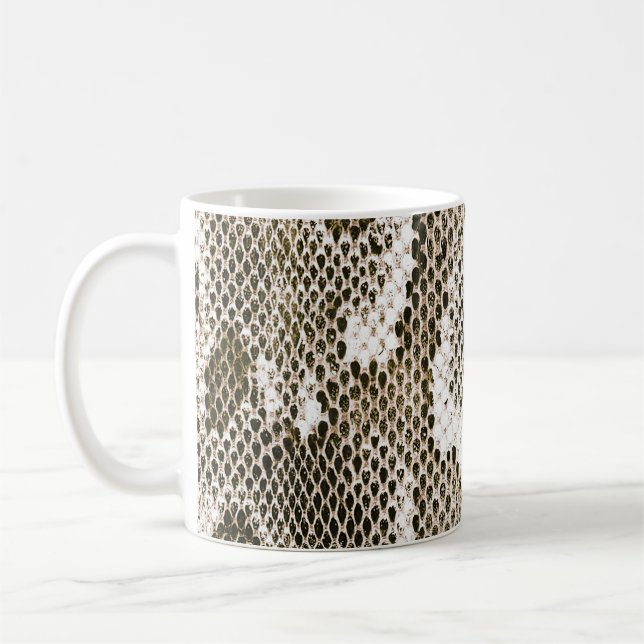 Python Skin: Tiermuster-Design Kaffeetasse (Links)