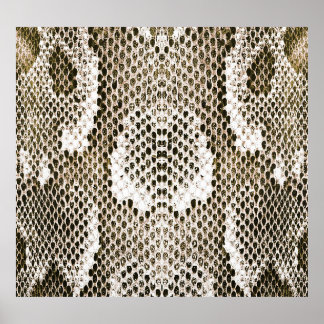Python Skin: Tiermuster-Design Poster