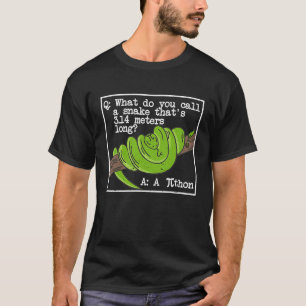 Python Snake Pithon Pi Day Symbol Mathematiker Ne T-Shirt