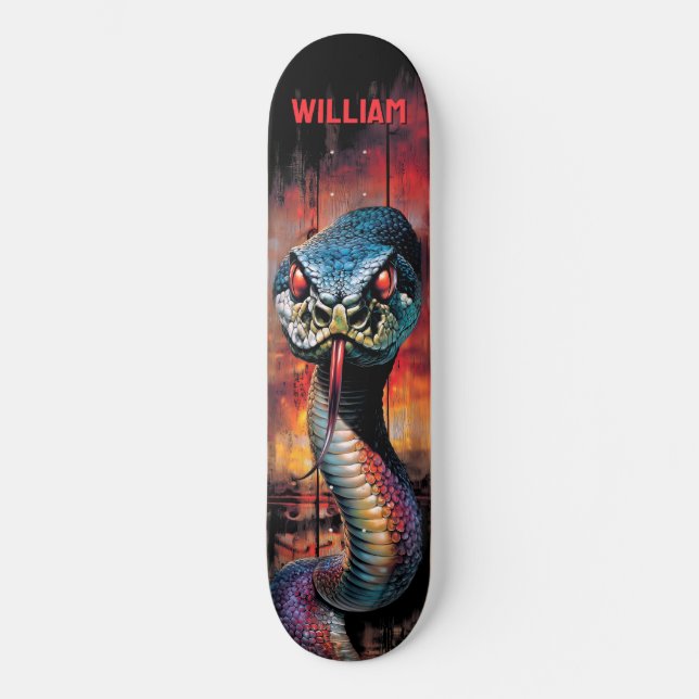 Python Snake Skateboard (Vorderseite)