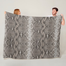 Python Snake Skin Animal Print Fleecedecke