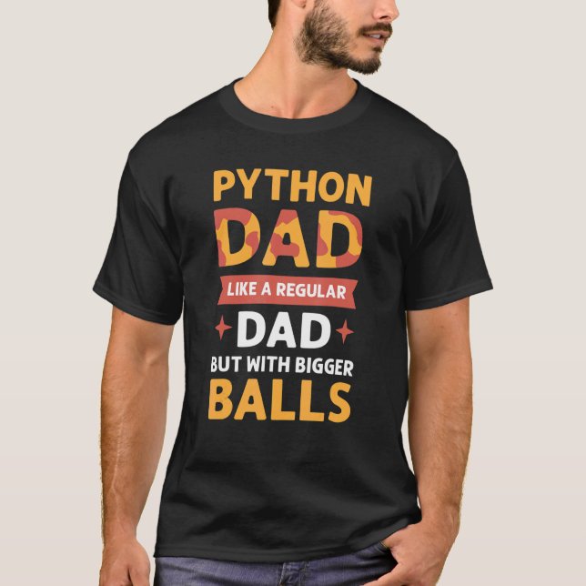 Python-Vater. Herpetologen. Royal Python Banana Ba T-Shirt (Vorderseite)