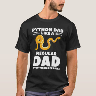 Python Vater wie ein regelmäßiger Vater, aber mit T-Shirt