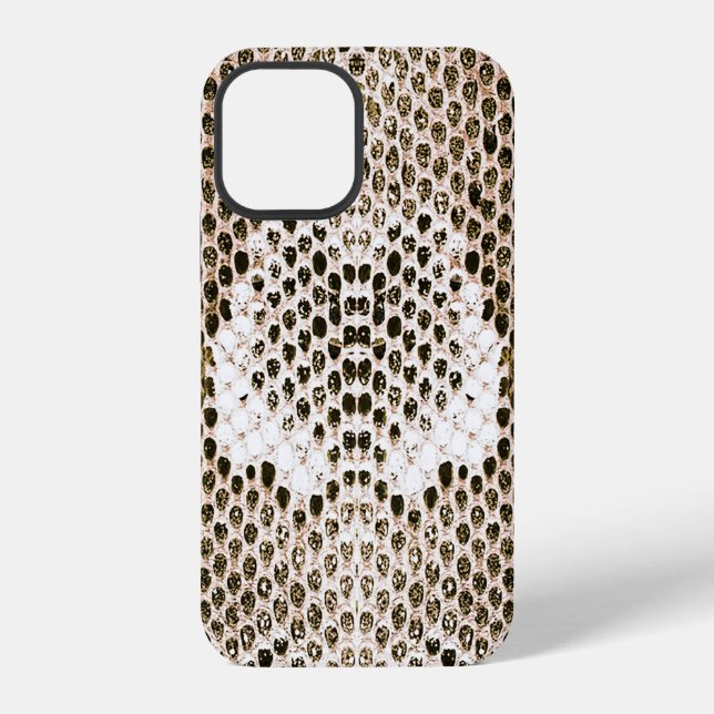 Pythonhaut, Schlangenmuster, tierisches Hautmuster iPhone 12 Hülle (Rückseite)