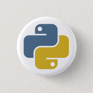 Pythonschlange-Abzeichen Button