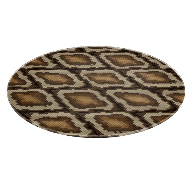 Pythonschlangeschlangenhautmuster 2 schneidebrett (Ecke)