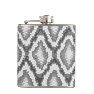 Pythonschlangeschlangenhautmuster Flachmann