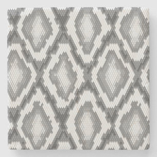 Pythonschlangeschlangenhautmuster Steinuntersetzer